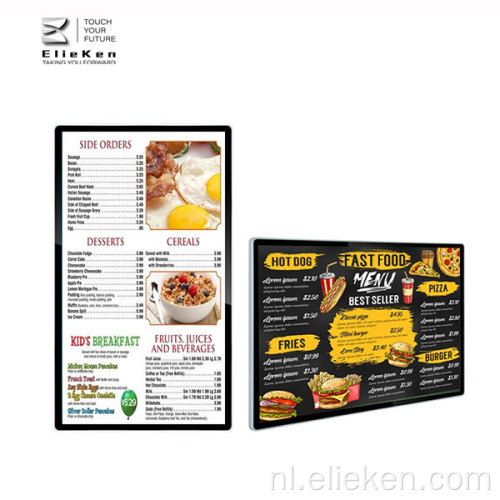 Wall gemonteerd advertentiedisplay netwerk 43 inch